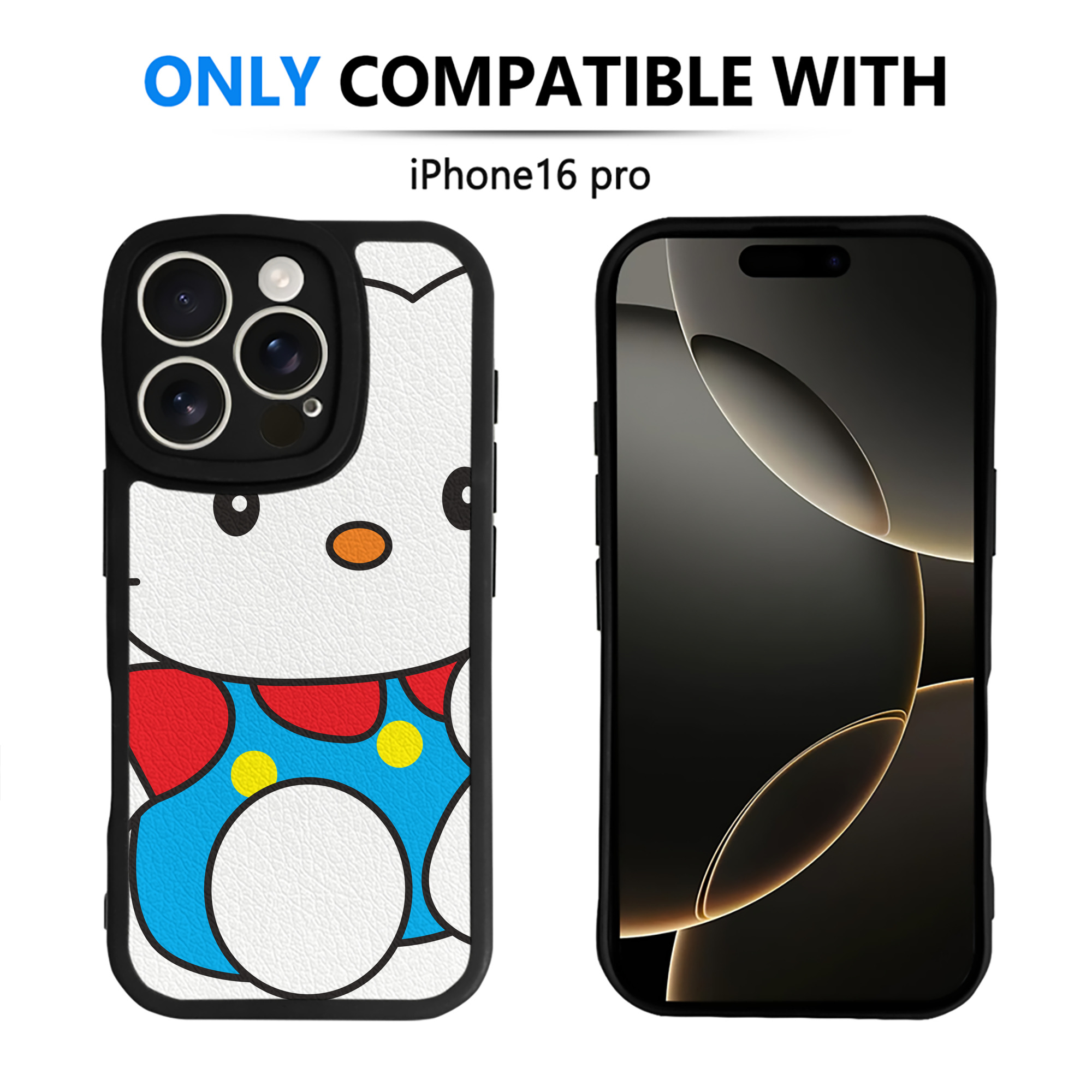 （画像用） Hello Kitty ハローキティ 【iPhone 16シリーズ対応】シリコンスマホケース（レザー調） 材質：シリコン